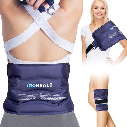 Ice Pack for Injuries Reusable,Back Pain Relief Hot Cold Therapy Wrap,Flexible Gel Pad Cold Compress Heating Bag for Waist,Neck,Shoulder,Hip,Knee,Arm,Leg Pain- Postpartum Recovery Essentials