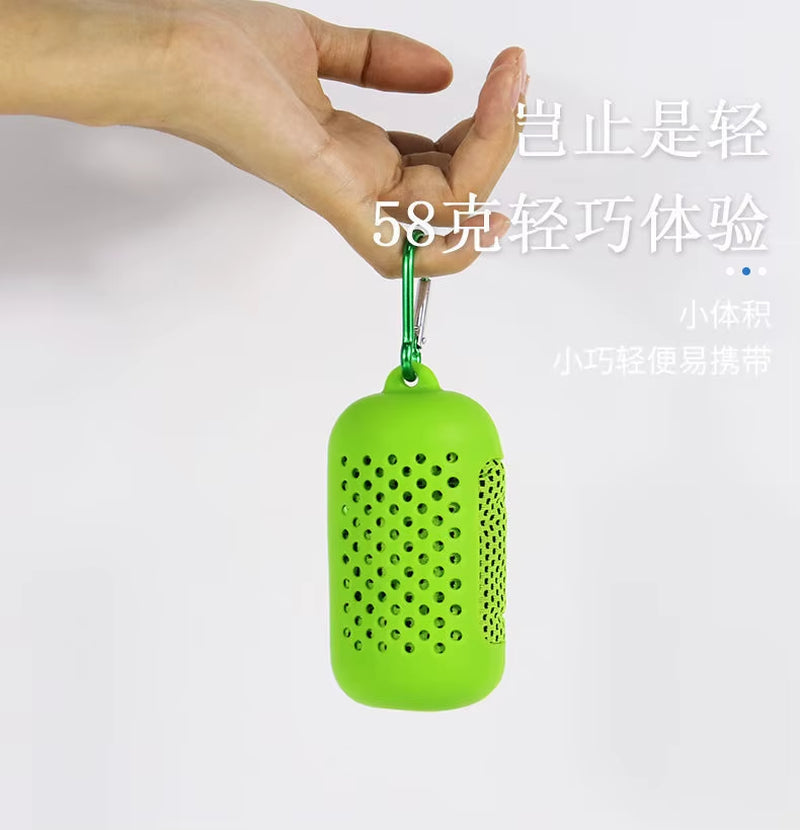 Portable Ice Silk Towel Sports Instant Cooling Ice Towel Outdoor Travel Fitness Running Swim Towel Silicone Bag