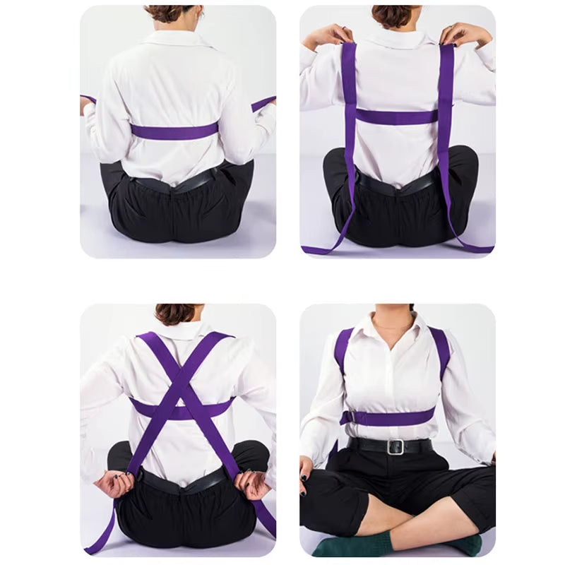 183*3.8Cm Yoga Strap Cotton Exercise Yoga Belt Adjustable Woven Stretch D-Ring Buckle Fitness Stretching Bands Pilates Rope