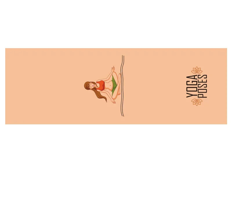 Non-Slip Hot Yoga Towel – 185x63cm Printed Mat Cover for Pilates & Gym