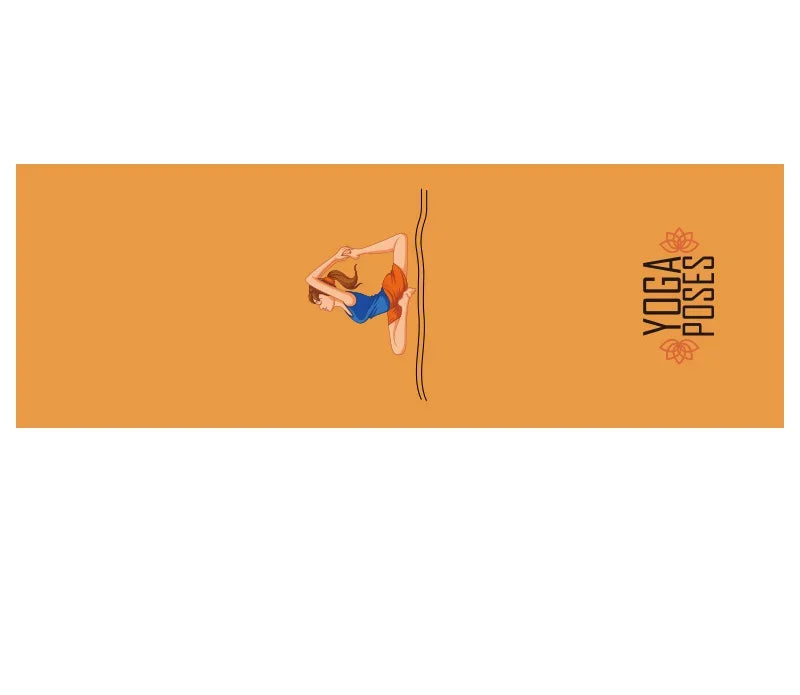 Non-Slip Hot Yoga Towel – 185x63cm Printed Mat Cover for Pilates & Gym
