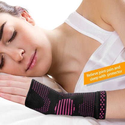 Wrist Compression Sleeves (Pair) – Support & Pain Relief for Carpal Tunnel