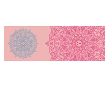 Non-Slip Hot Yoga Towel – 185x63cm Printed Mat Cover for Pilates & Gym