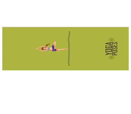 Non-Slip Hot Yoga Towel – 185x63cm Printed Mat Cover for Pilates & Gym