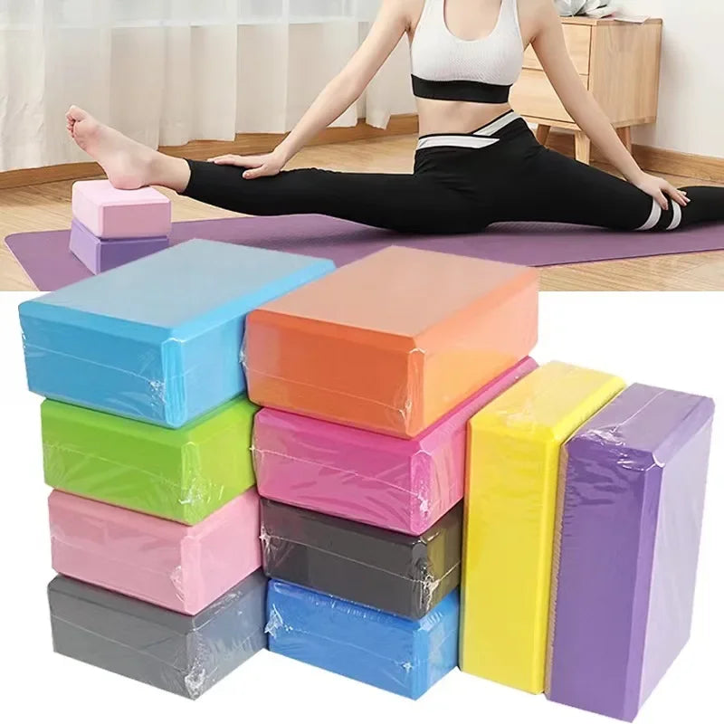 EVA Foam Yoga Block Props Brick Gym Pilates Yoga Column Back Exercise Bodybuilding Fitness Sport Workout Equipment for Home