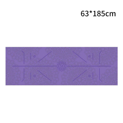 Non-Slip Hot Yoga Towel – 185x63cm Printed Mat Cover for Pilates & Gym