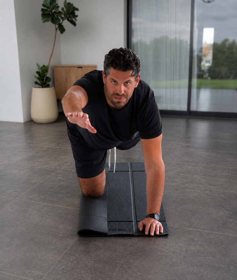 Patent pending folding system that doubles the cushioning